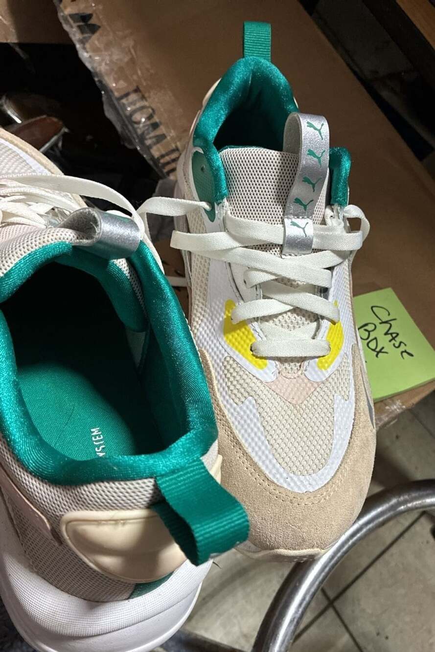 Puma Women's RS-Curve OQ Ocean Queen Eggnog Cloud Pink Parasailing Sneakers